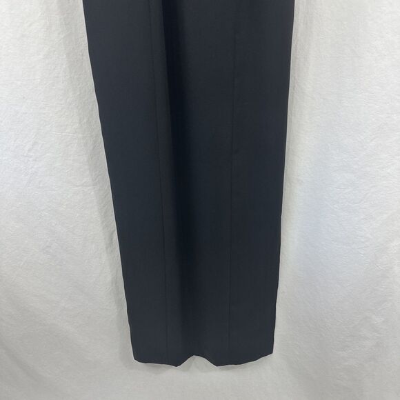 Je Matadi By Sean Mehta Black Embellished Formal Maxi Dress Sheer Womens Size 4 - Picture 5 of 12